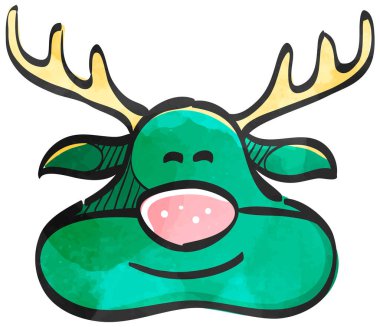 Suluboya biçim simgesi Ren Geyiği