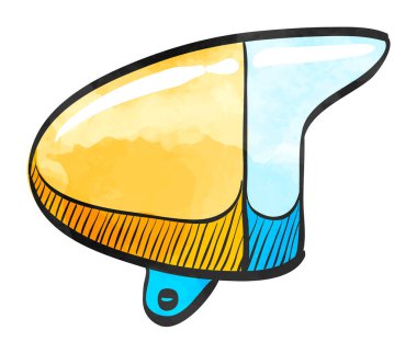 Suluboya tarzı simge Bisiklet başlık lambası