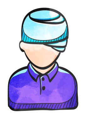 Suluboya Biçimi simgesi Yaralı kafa