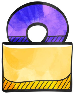 Watercolor tarzı simge Müzik albümü