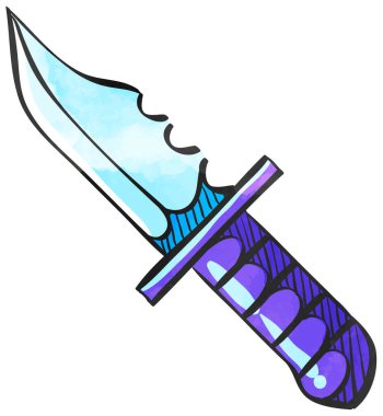 Suluboya Biçimli Bıçak