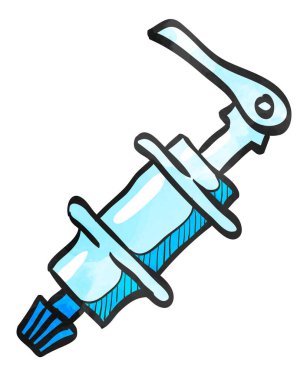 Suluboya biçim simgesi Bisiklet merkezi