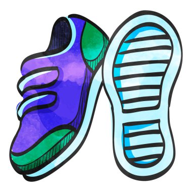 Suluboya tarzı simge ayakkabıları