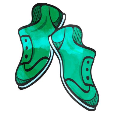 Suluboya tarzı simge ayakkabıları