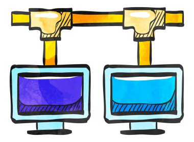 Suluboya biçim simgesi Yerel alan ağı