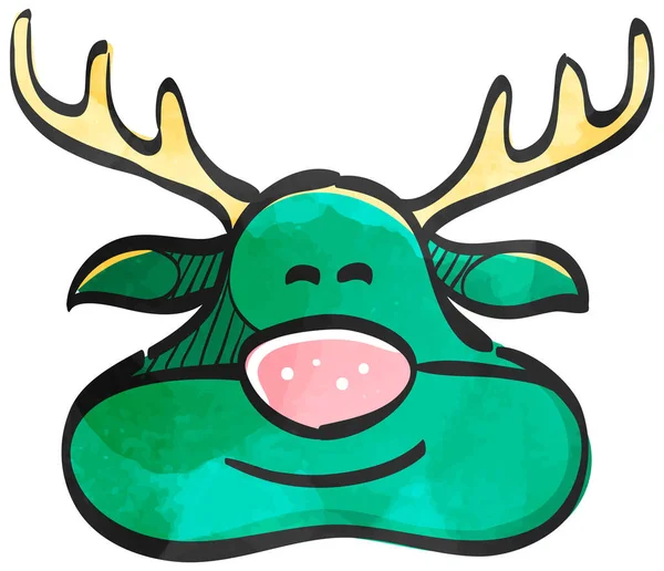 Suluboya biçim simgesi Ren Geyiği