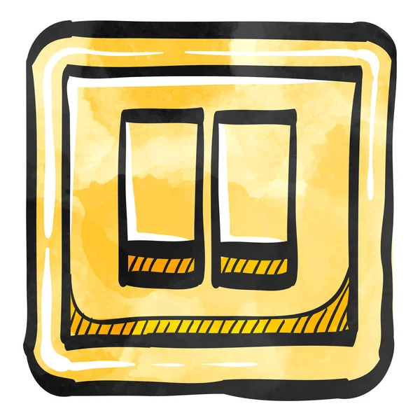 Suluboya biçimi simgesi Elektrik düğmesi