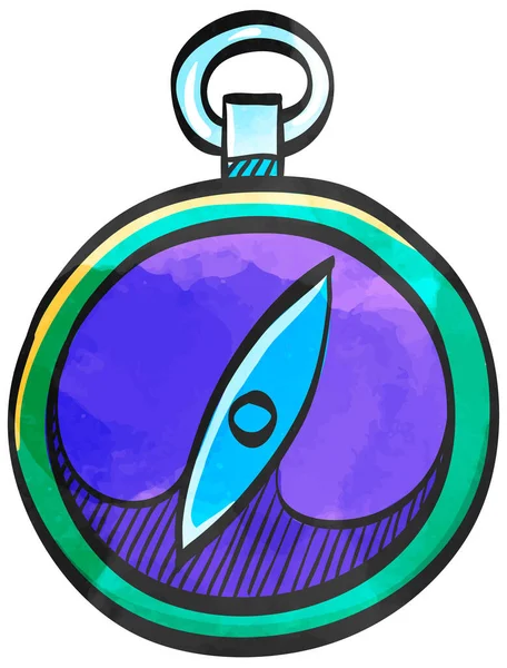 Suluboya biçim simgesi pusula