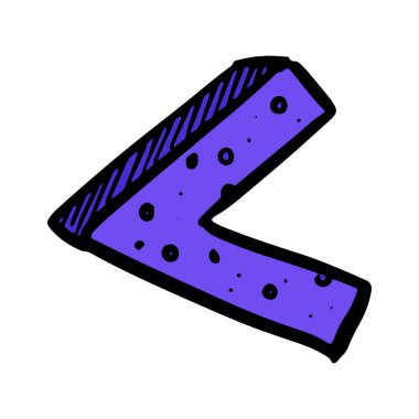 El çizimi vektör illüstrasyonundan daha az matematik sembolü