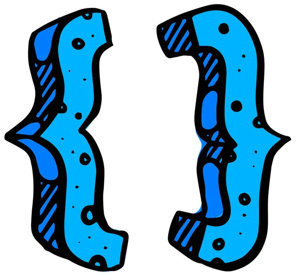 Matemática Símbolo Aparelho Mão Desenhado Vetor Ilustração —  Vetores de Stock