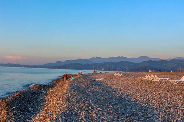 Batum, Gürcistan'daki Sunset beach.