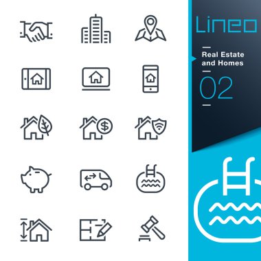 Lineo - Emlak ve Homes anahat simgeleri