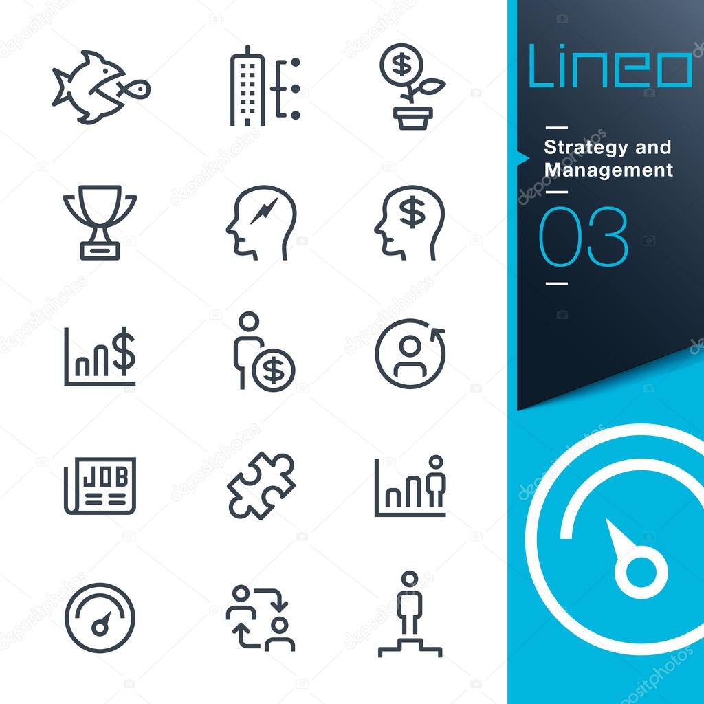 Lineo - Strategy and Management outline icons