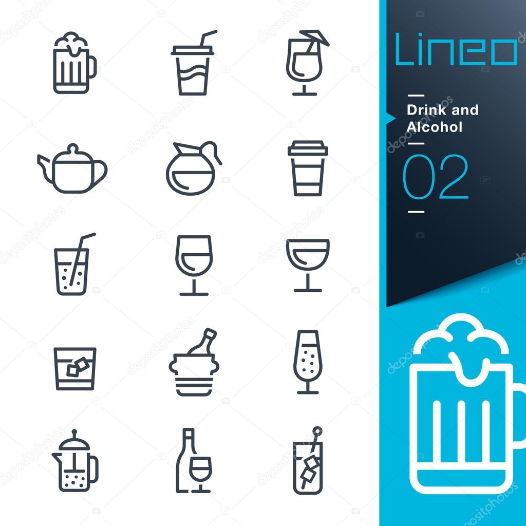 Lineo - Drink and Alcohol outline icons
