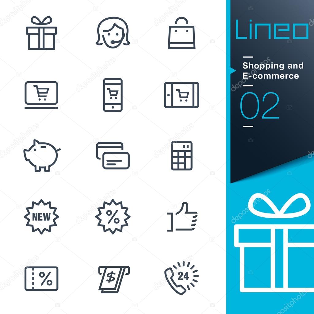 Lineo - Shopping and E-commerce outline icons