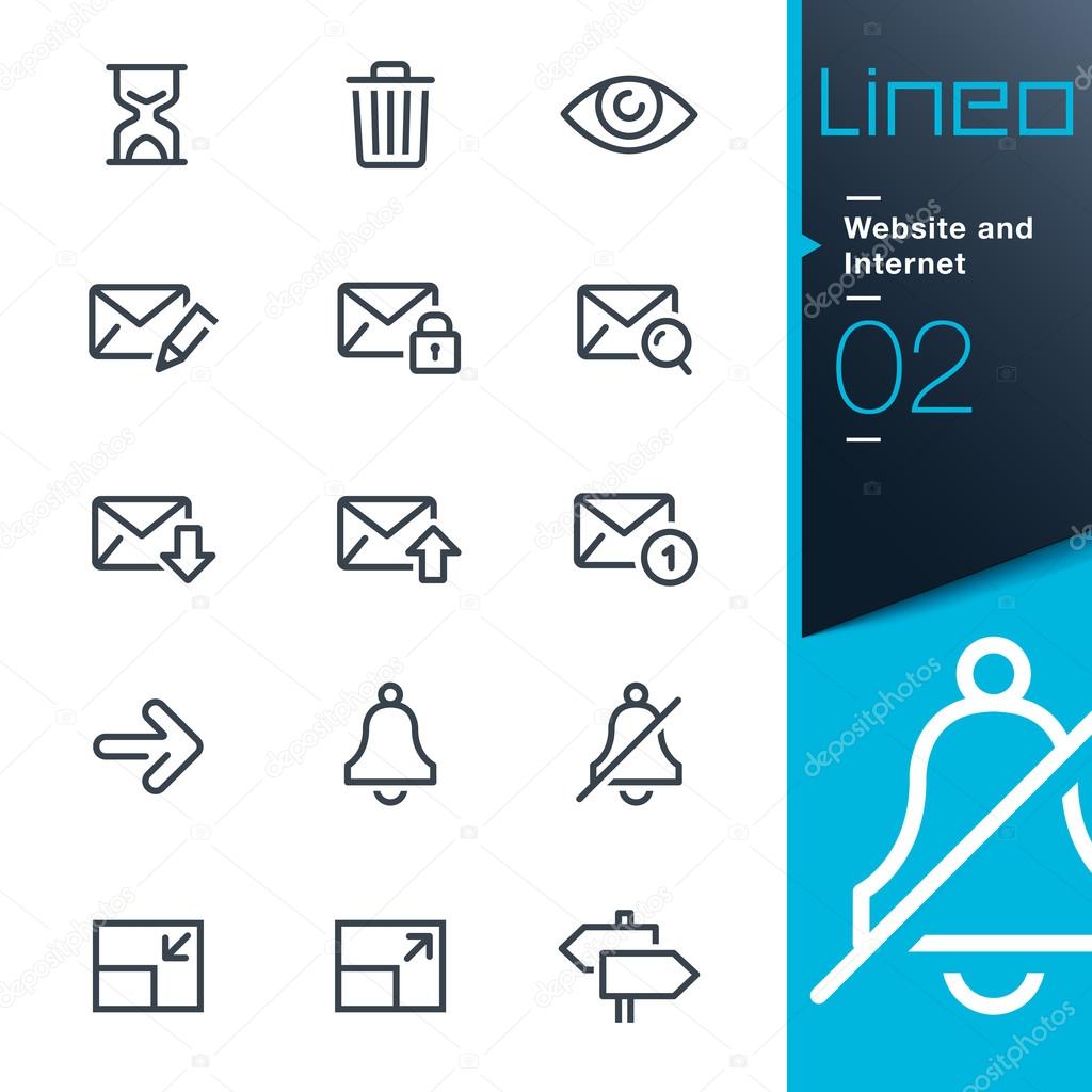 Lineo - Website and Internet outline icons