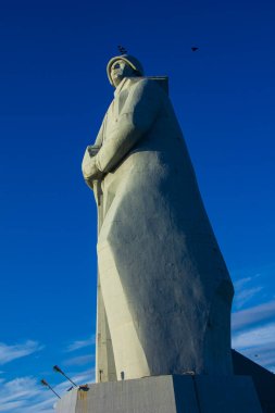 Alyosha Anıtı - Büyük Vatanseverlik Savaşı sırasında Sovyet Arktik Savunma Anıtı, Murmansk, Rusya, Ağustos 2020