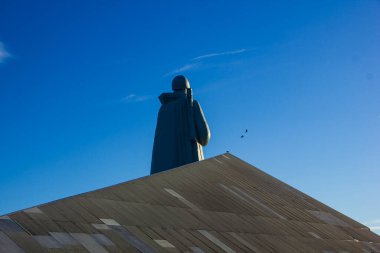 Alyosha Anıtı - Büyük Vatanseverlik Savaşı sırasında Sovyet Arktik Savunma Anıtı, Murmansk, Rusya, Ağustos 2020
