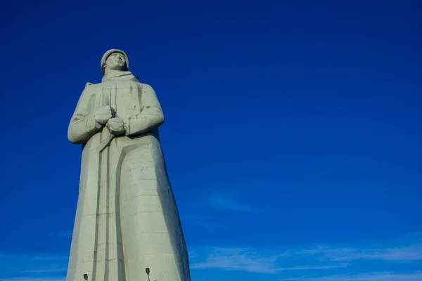 Alyosha Anıtı - Büyük Vatanseverlik Savaşı sırasında Sovyet Arktik Savunma Anıtı, Murmansk, Rusya, Ağustos 2020