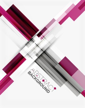 Geometrik tasarım arka plan, beyaz üzerine düz çizgiler