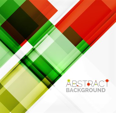 Düz parlak geometrik tasarım hatları