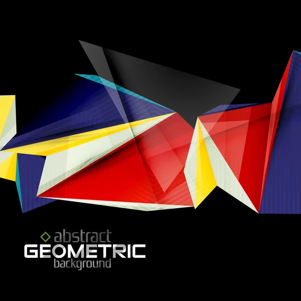 Siyah dokulu kağıt geometrik şekiller — Stok Vektör