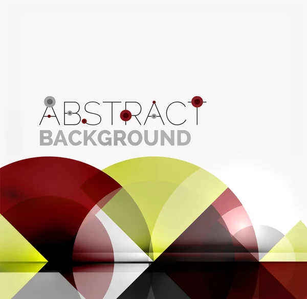 Geometrisches Design abstrakter Hintergrund - Kreise — Stockvektor