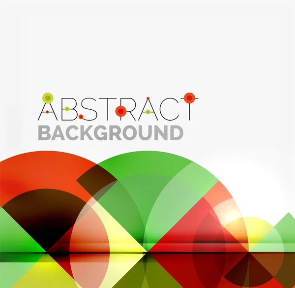Diseño geométrico fondo abstracto - círculos — Vector de stock