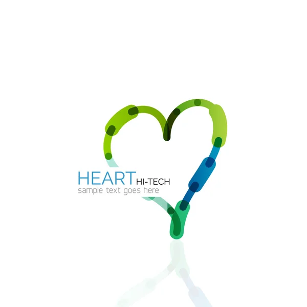 Logo amore cuore — Vettoriale Stock