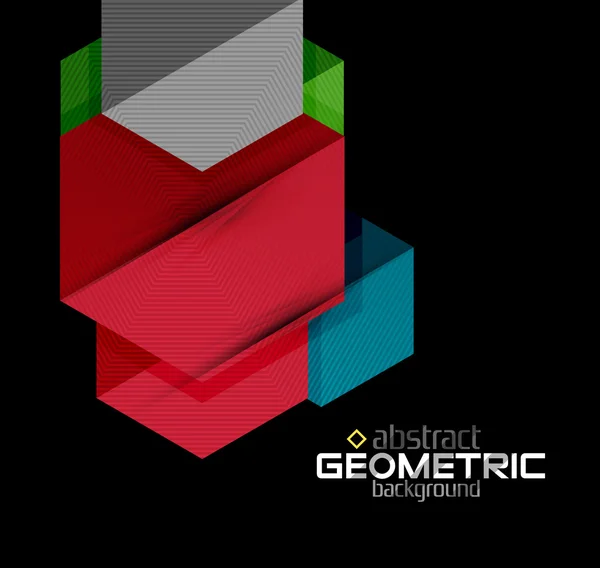 Papel texturizado formas geométricas en negro — Vector de stock