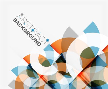 Geometrik vektör arka plan, daire şekilleri