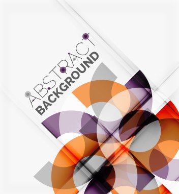 Geometrik vektör arka plan, daire şekilleri