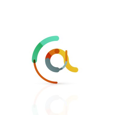 Vektör e-posta iş sembolü, ya da işaret logo. Doğrusal minimalist düz simgesi tasarım