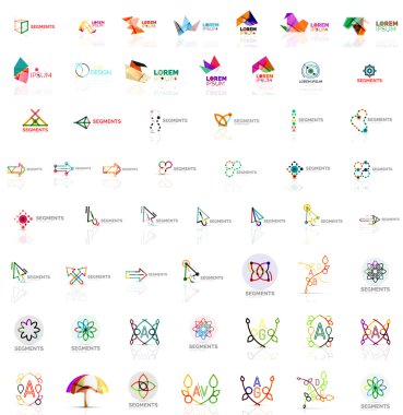 Mega collection of various abstract universal logos