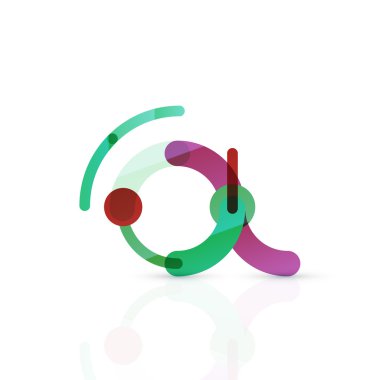 Vektör e-posta iş sembolü, ya da işaret logo. Doğrusal minimalist düz simgesi tasarım