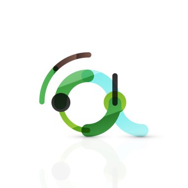 Vektör e-posta iş sembolü, ya da işaret logo. Doğrusal minimalist düz simgesi tasarım