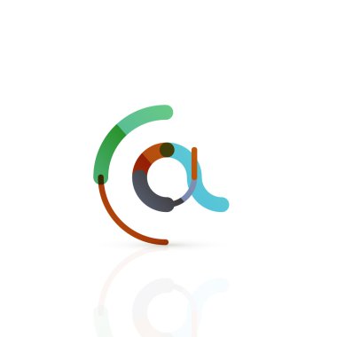 Vektör e-posta iş sembolü, ya da işaret logo. Doğrusal minimalist düz simgesi tasarım