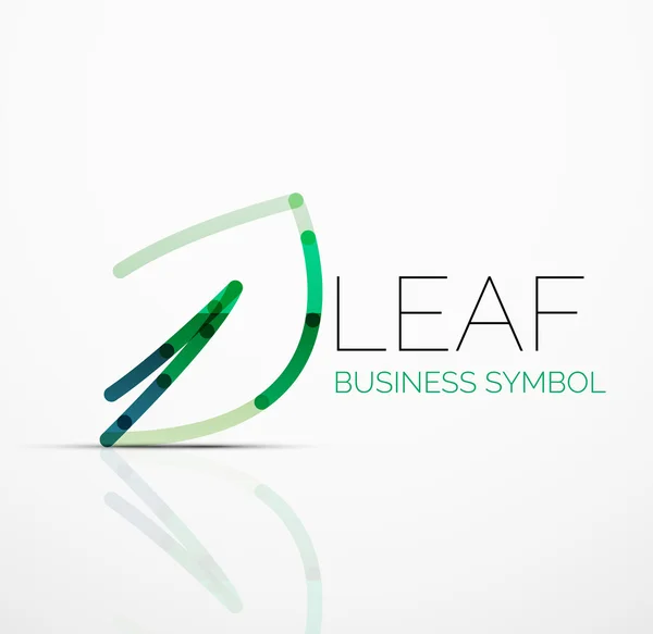 Вектор абстрактна ідея логотипу, екологічний лист, рослина природи, зелена концепція бізнес значок. Шаблон дизайну креативного логотипу — стоковий вектор