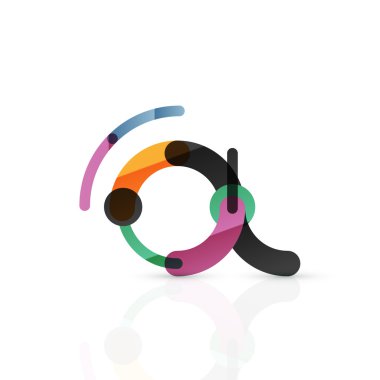 Vektör e-posta iş sembolü, ya da işaret logo. Doğrusal minimalist düz simgesi tasarım