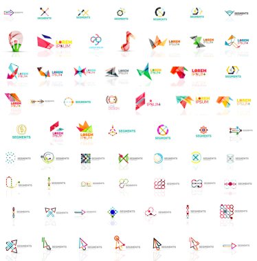 Mega collection of various abstract universal logos