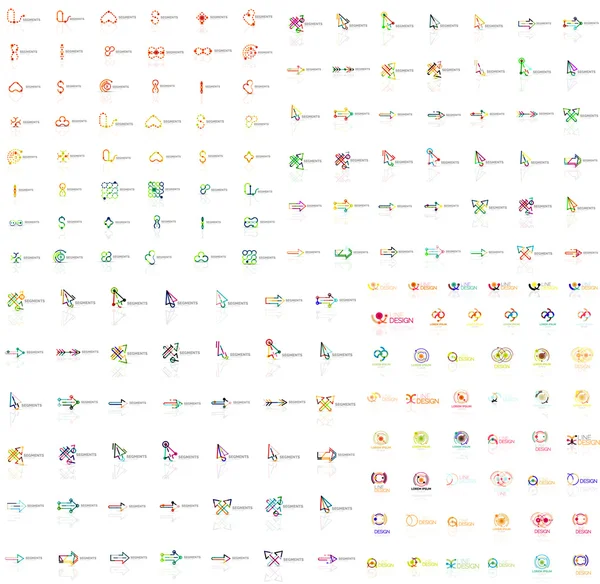 अमूर्त लोगो का विशाल मेगा संग्रह — स्टॉक वेक्टर