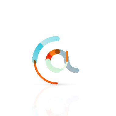 Vektör e-posta iş sembolü, ya da işaret logo. Doğrusal minimalist düz simgesi tasarım