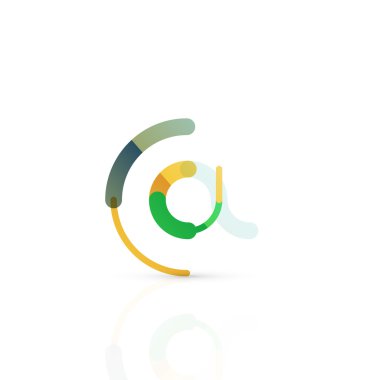 Vektör e-posta iş sembolü, ya da işaret logo. Doğrusal minimalist düz simgesi tasarım