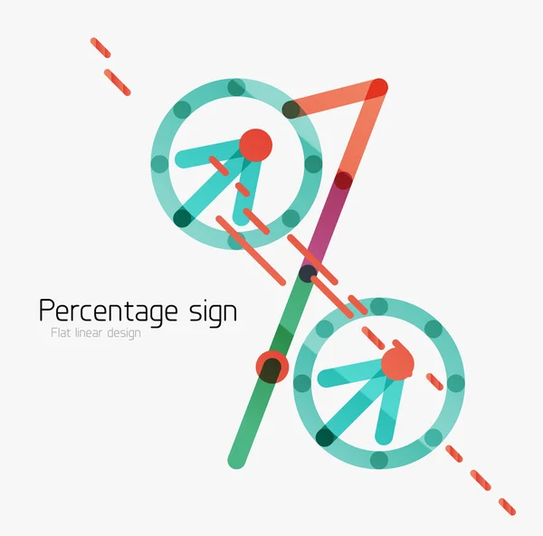 Pourcentage de fond signe — Image vectorielle