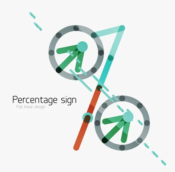 Procent tecken bakgrund — Stock vektor
