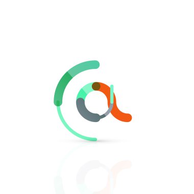 Vektör e-posta iş sembolü, ya da işaret logo. Doğrusal minimalist düz simgesi tasarım