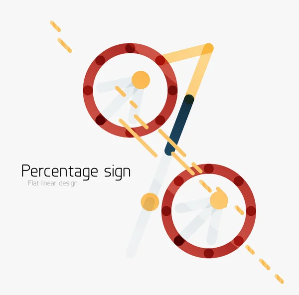 Prosentvis signaturbakgrunn – stockvektor