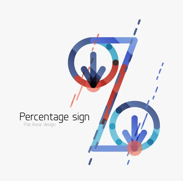 Pourcentage de fond signe — Image vectorielle