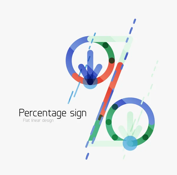 Pourcentage de fond signe — Image vectorielle