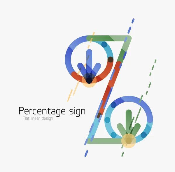百分比标志背景 — 图库矢量图片